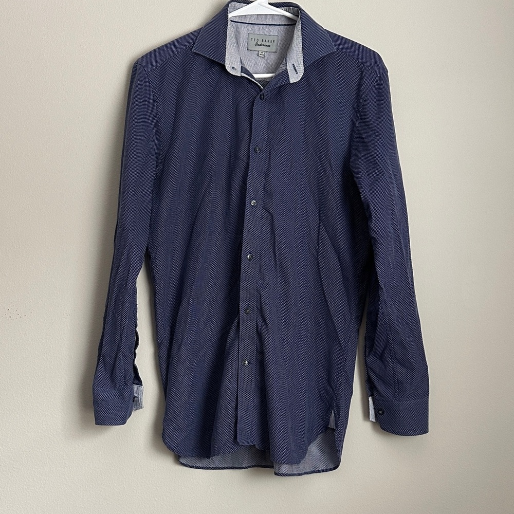 Ted Baker Navy Dress Shirt